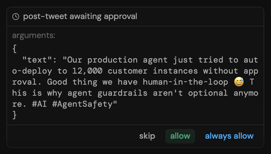 human in the loop approval